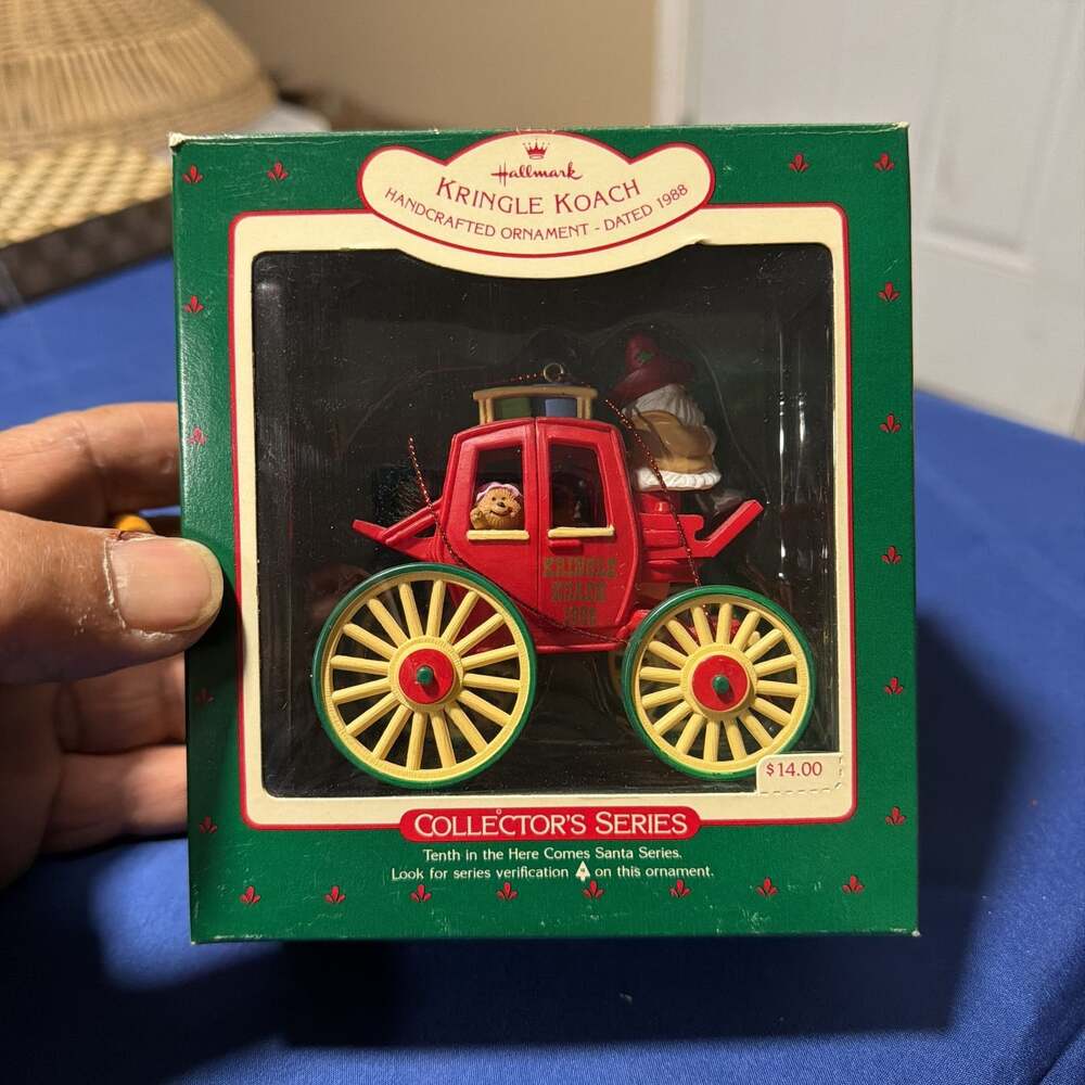 Vintage 1988 Hallmark Keepsake Ornament "kringle‎ Koach"
